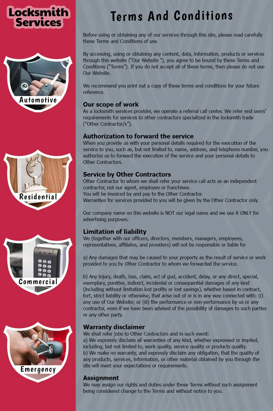 Pompano Beach Locksmith Store Pompano Beach, FL 954-281-3213 - TermsAndCondition-14